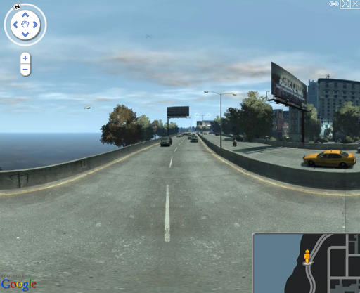 Grand Theft Auto IV - Google Street View теперь и в Liberty City